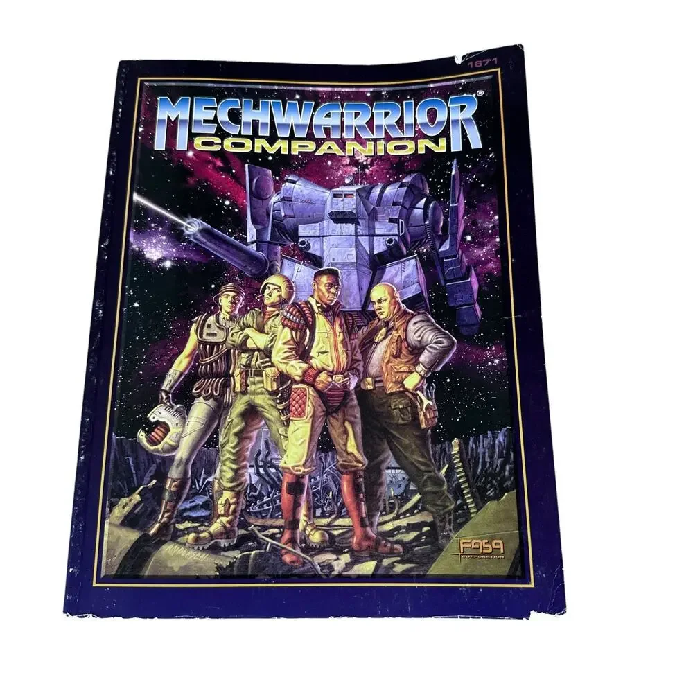 Mechwarrior Companion 1671 FASA Corporation 1995 Sourcebook Paperback Book RPG